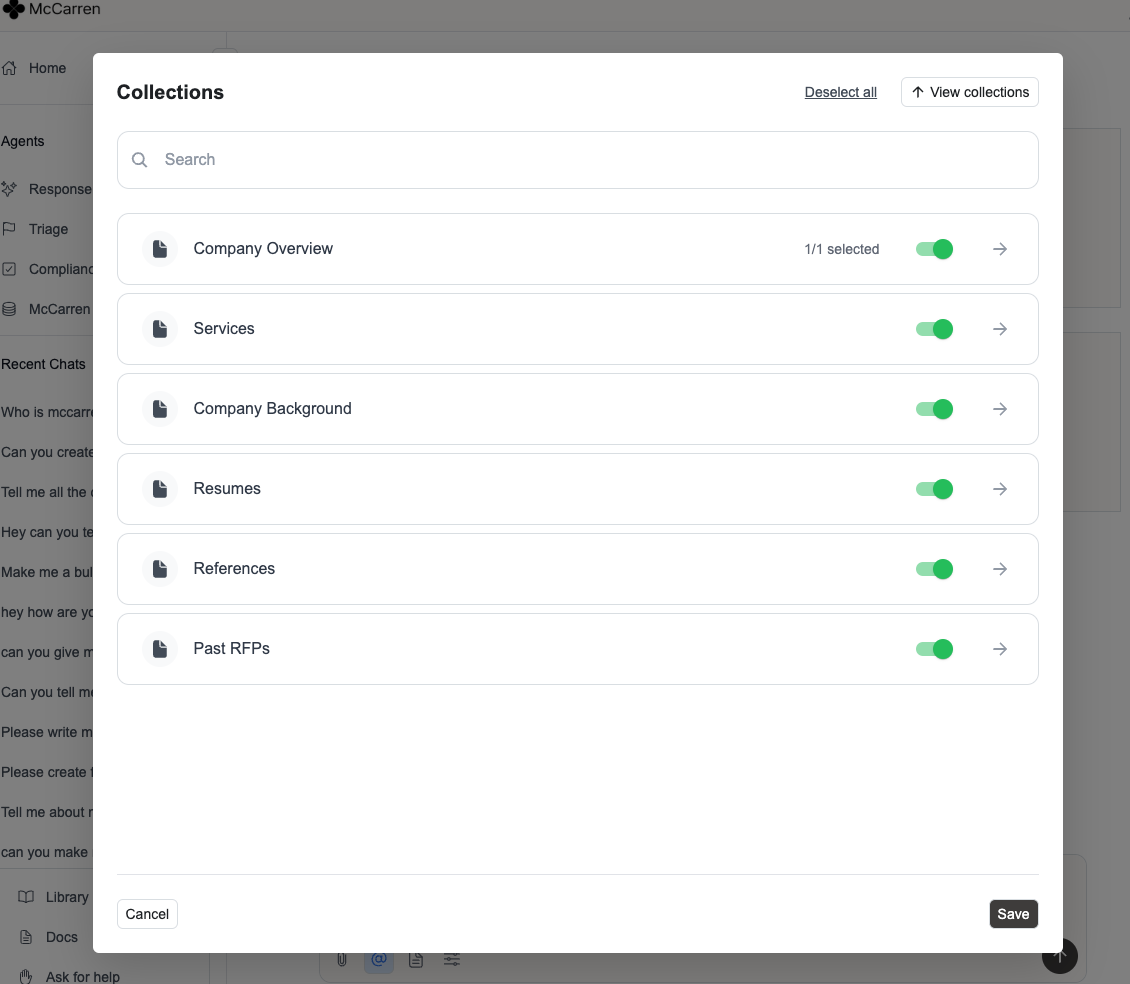 Collection Selector