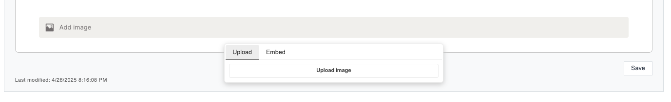 Adding Images to Rich Text Fields