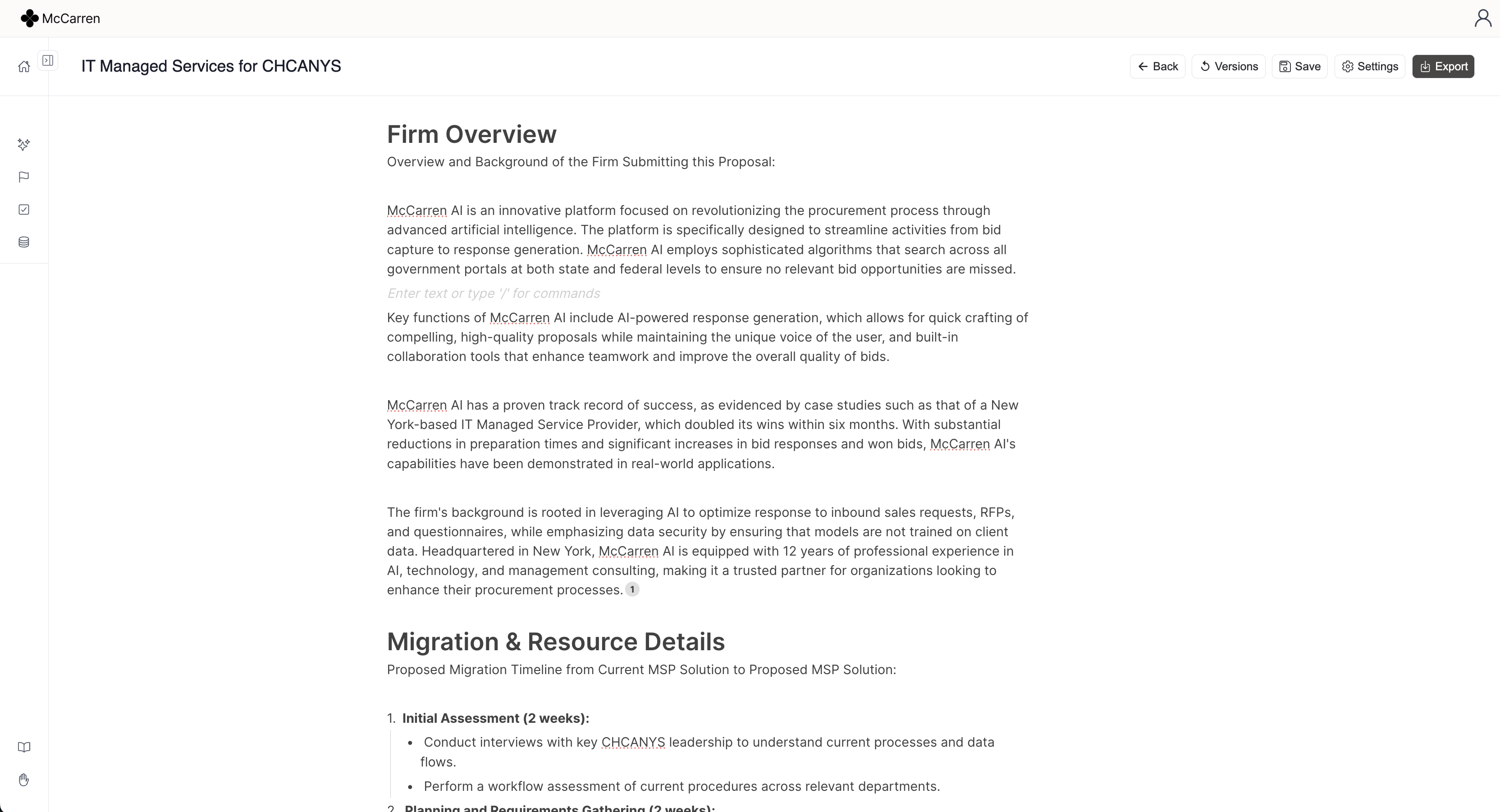 Response Editor Page